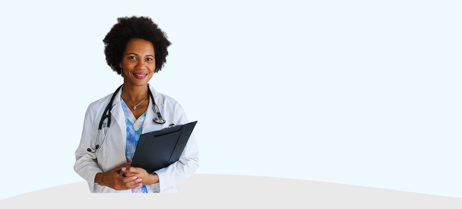 female doctor smiling