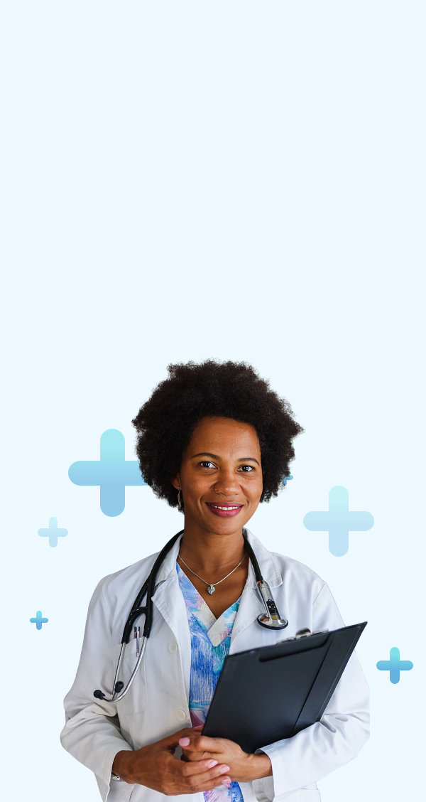 female doctor smiling