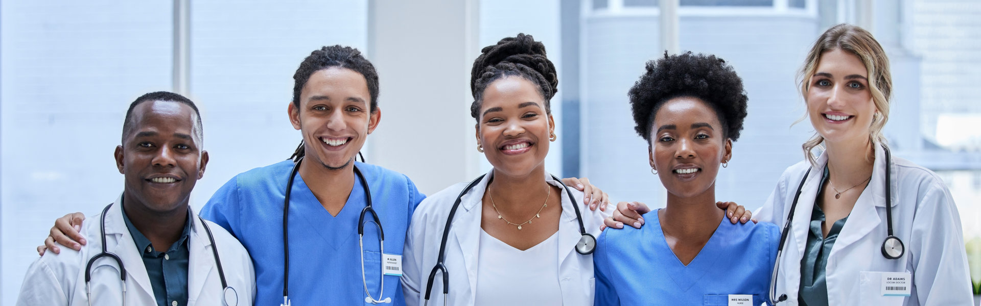 group of doctors smiling