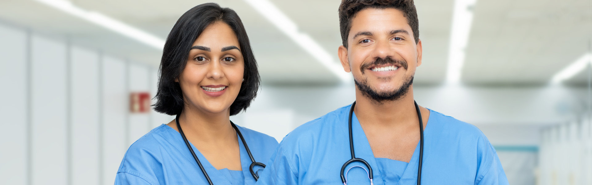 two doctors smiling
