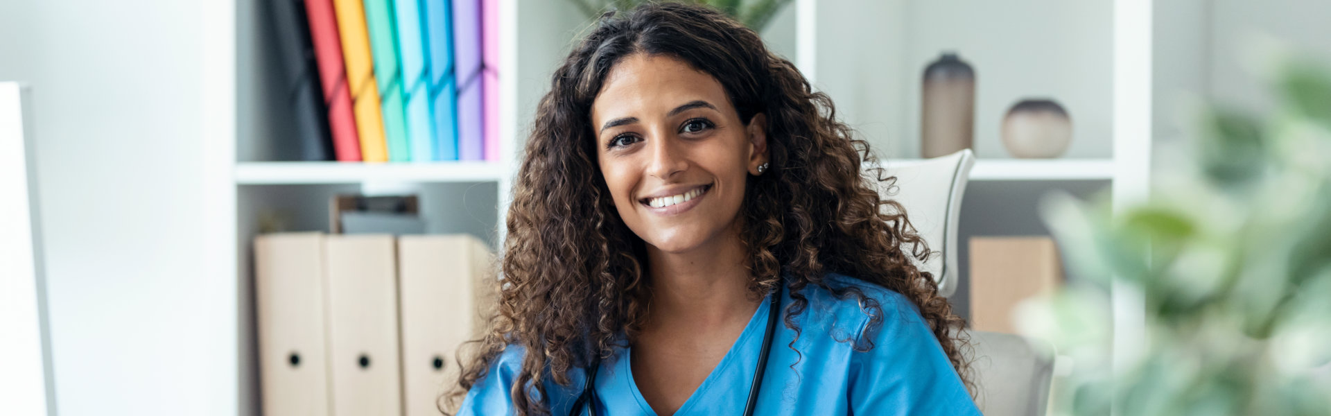female nurse smiling