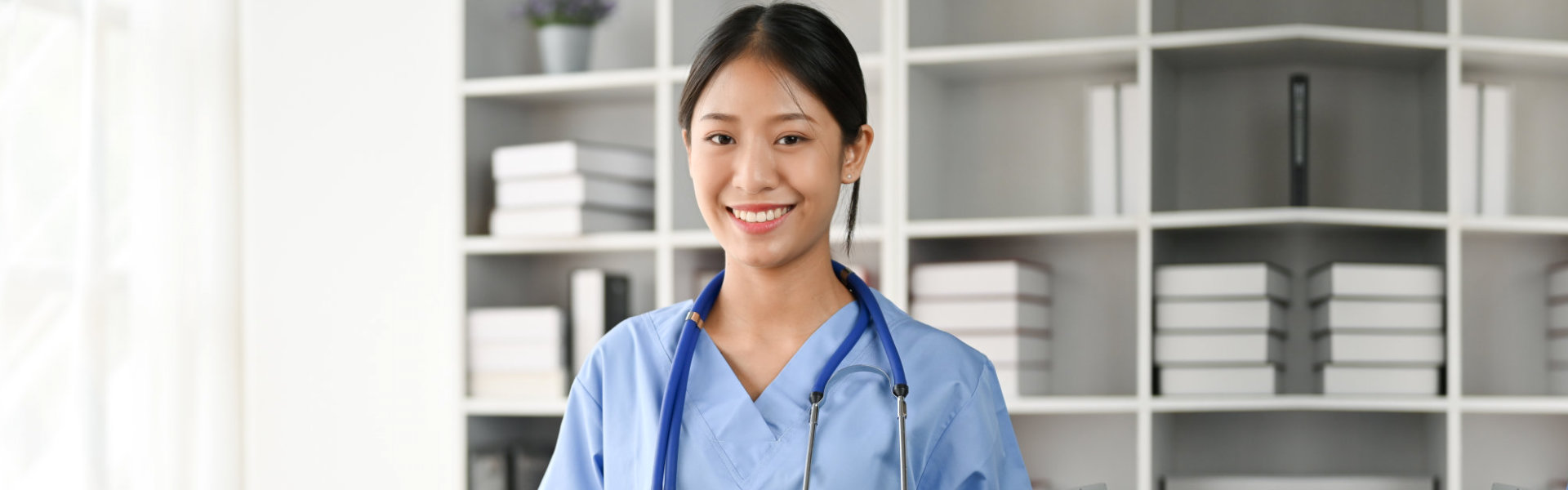 female doctor smiling